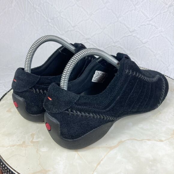 Timberland Shoes Womens Size 8.5 Black Suede Leather Slip On Comfort Loafers - Picture 9 of 12